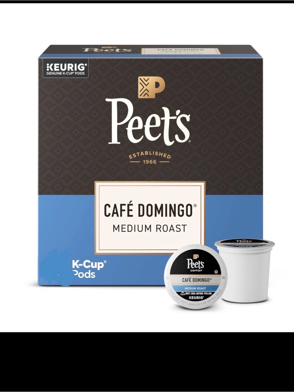 Peet's Coffee Coffee Pods, Medium Roast, Café Domingo, 60 K Cups